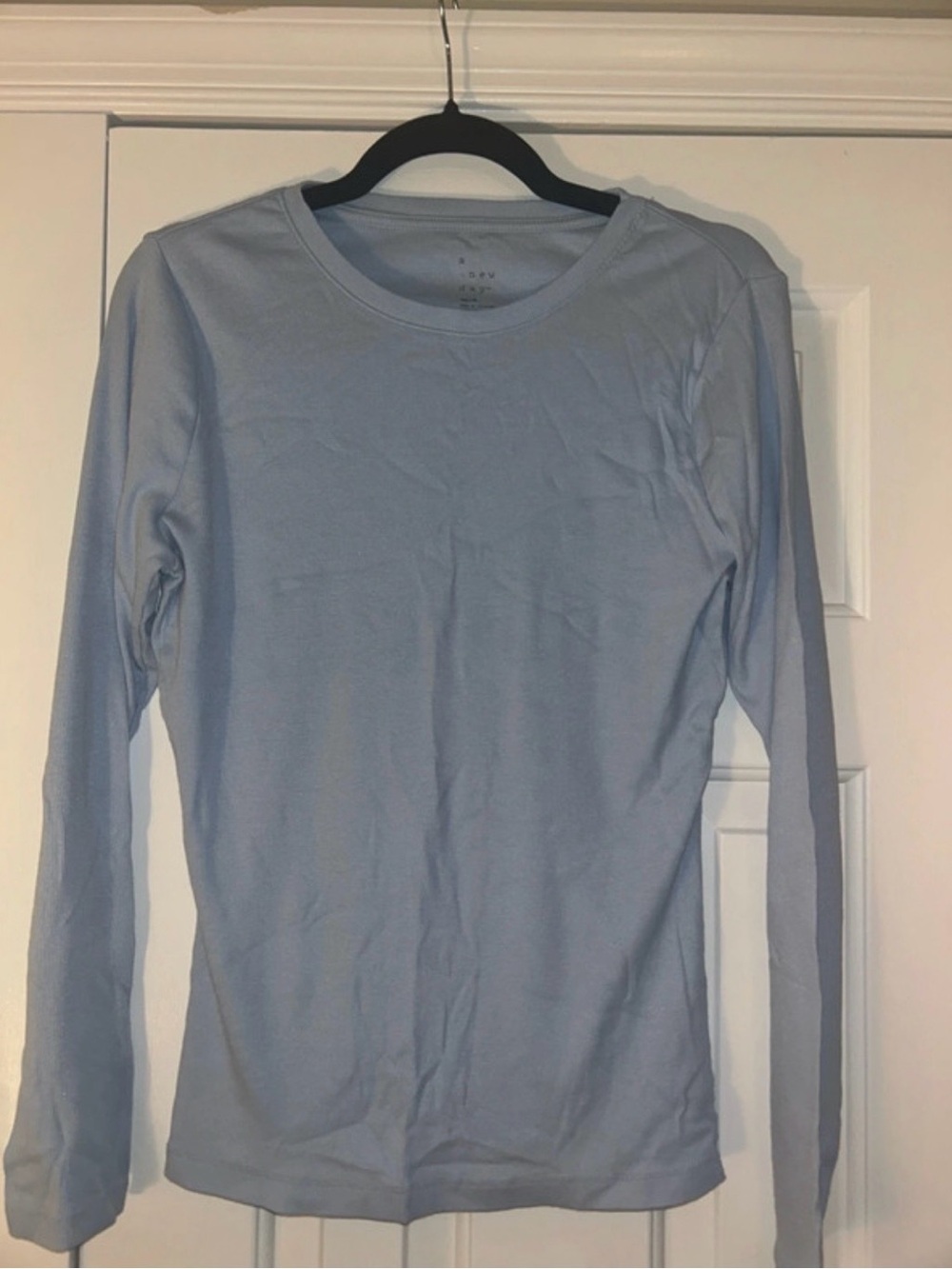 a new day Light Blue Long-Sleeve Crew Neck Top